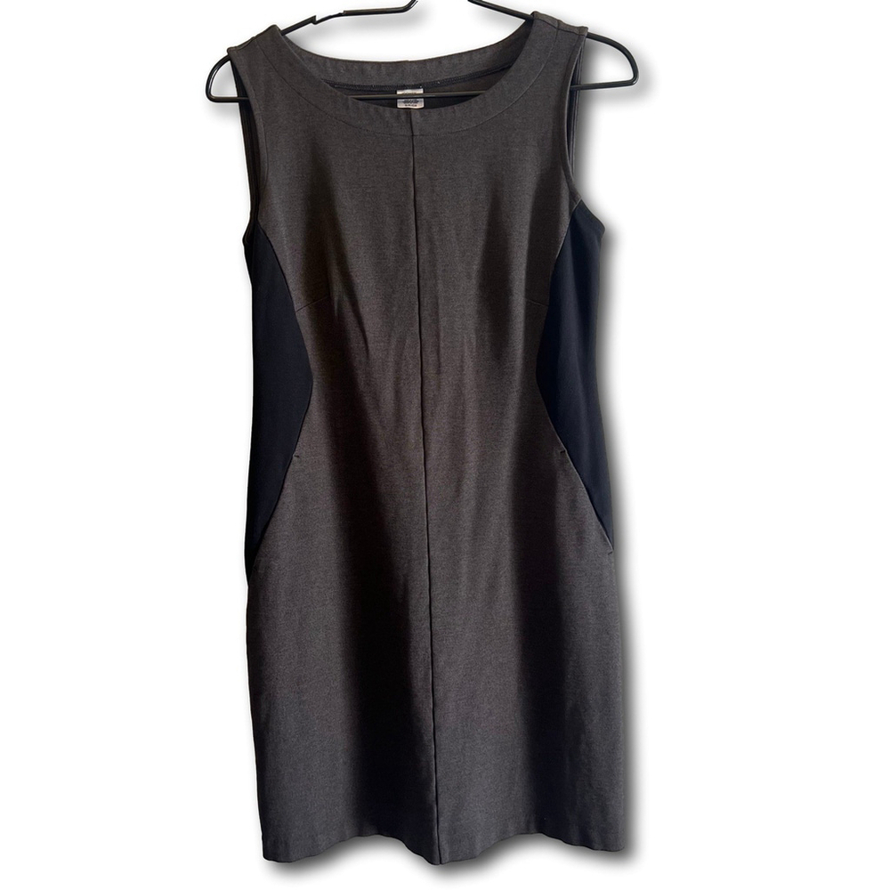 Jockey Sheath Shift Dress Above Knee Black Gray Woman’s Size Small